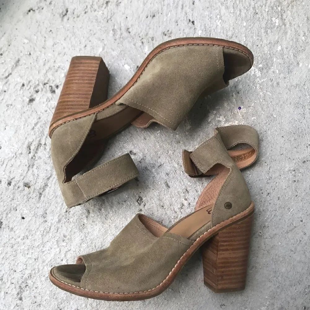 UGG AJA suede heels